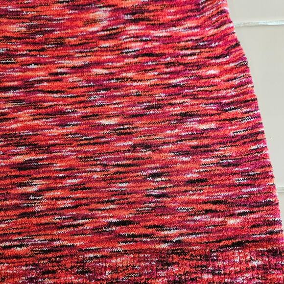 Loft Red Spacedye Halter Top Tank Tie Neck Women's Size Medium Stretch - Picture 5 of 7